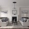 Ekena Millwork Alexa Medallion (Canopies up to 5 5/8"), 30 3/4"W x 21 1/4"H x 3 7/8"ID x 1 5/8"P, Midnight Dream CM21X30ALMDF - alternate 5